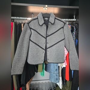 UGG Women's Black and Gray Teddy Jacket